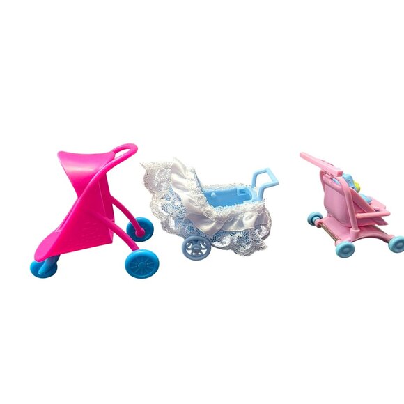 Baby Strollers Dollhouse Toys Lot of 3 - Picture 5 of 7